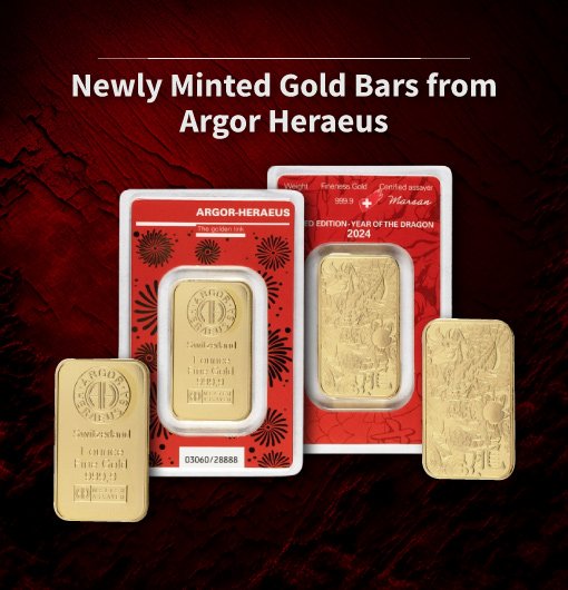2024 Newly Minted Gold Bars from Argor Heraeus