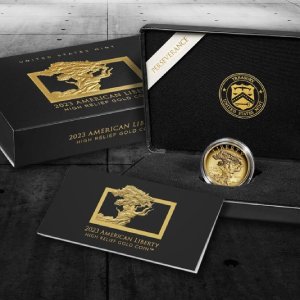 2023-W High Relief American Liberty Gold Proof (Box & CoA)
