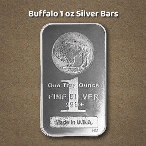 Buffalo Design silver bars